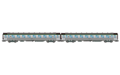 Jouef HJ4177 - H0 - 2-tlg. Set Reisezugwagen DEV Inox, SNCF, Ep. IV-V - Set 2